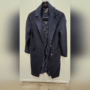 Topshop Navy Coat
